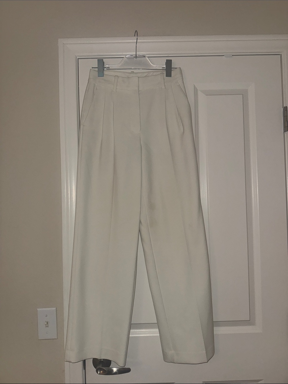 Wilfred White Crepe Effortless Dress Pants